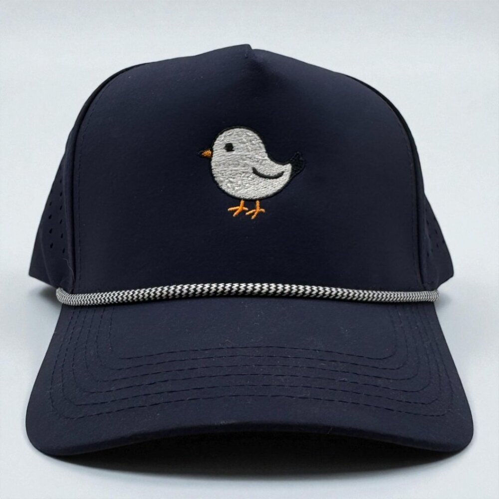 Birdie Golf Embroidered Hat | Navy Performance Snapback